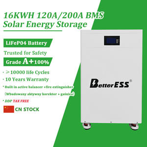 4nrgy <span class=keywords><strong>Pl</strong></span> - Stock CN 16kWh 51.2V 300Ah Reale Capacità 16KWH Accumulo Energetico con Bilanciatore Attivo Integrato 5A + BMS 120A/200A + Estintore - Product Image 1