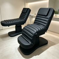 Lit de beauté électrique à 3 moteurs, réglable, pour soins du visage, chaise de traitement médical, lit de massage rotatif pour spa