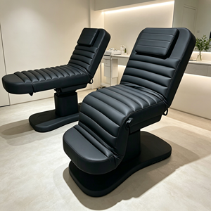 Cama de Belleza Eléctrica con 3 Motores, Silla de Tratamiento Facial Médico Ajustable, Cama de Masaje Giratoria para Spa - Product Image 1