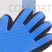 Gant de toilettage pour chien de luxe à cinq doigts, en silicone respirant, pour enlever les poils d'animaux, pour chiens et chats, main gauche ou droite, accessoires pour animaux de compagnie