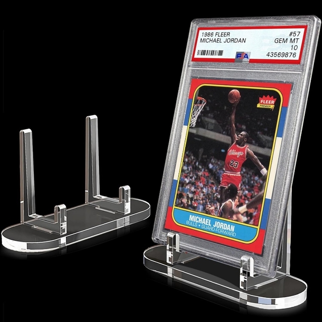 Factory Customized Modern Acrylic Plate Stand Coin Case Easel Book Sports Card Trading Graded Holder Card Slab Display Stand
