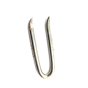 Clous barbelés en U en acier au carbone galvanisé pour la fixation de clôtures, de grillages et de gazon - Product Image 3