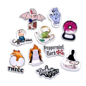 Personalizado de dibujos animados lindo vinilo troquelado impresión Pegatina autoadhesiva PVC PET Material UV permanente vela decoración marca Logo - Product Image 5