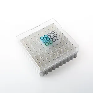 ラボ用チューブ消耗品81100ウェルメディカルグレードPC冷凍ラック実験室用段ボール極低温用収納ボックス
