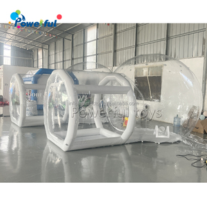 Lều Vòm Bong Bóng Trong Suốt Ngoài Trời Tùy Chỉnh Với Đường Hầm Lều Bong Bóng Bơm Hơi Trong Suốt Nhà Cắm Trại - Product Image 4