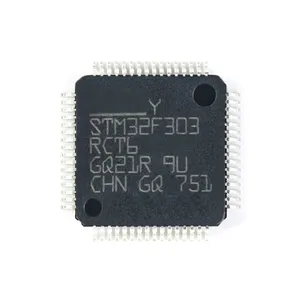 Microcontrôleur HXC STM32F303RCT6 ARM Cortex-M 32 bits, 40 Ko de mémoire Flash, CAN, USB, SPI, I2C, UART, LQFP-64, en stock - Product Image 1