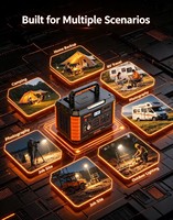 Estación de Energía Portátil de 1000W 799WH con Panel Solar, Batería LiFePO4, Controlador MPPT, Arrancador de Emergencia, Onda Sinusoidal Pura para Uso en Automóviles
