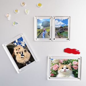 حامل إطار صورة فارغ شفاف من الأكريليك المغناطيسي المخصص للثلاجة كاميرا صغيرة لفيلم الثلاجة - Product Image 4