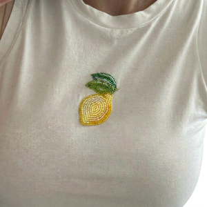 Chaleco de Mujer con Diseño Acanalado y Apliques Decorativos de Cuentas, Bordado Personalizado, Ropa Casual de Verano - Product Image 1