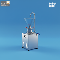 Machine à fabriquer le beurre de cacahuète, petite machine automatique pour la production de beurre d'amande, de cacao, de noix et de tahini, moulin colloïdal