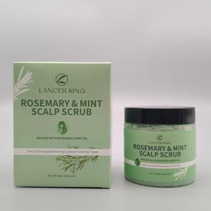 Pegatinas Personalizadas 300g Producto para el Cuidado del Cabello Exfoliante Capilar Refrescante de Romero y Menta Apto para Todo Tipo de Cabello - Product Image 4