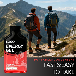 Gel d'énergie personnalisé du fournisseur OEM pour l'entraînement et les coureurs, gels de <span class=keywords><strong>course</strong></span> à <span class=keywords><strong>pied</strong></span> avec électrolytes Formule personnalisée Service de conception d'emballage - Product Image 4
