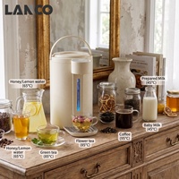 Bouilloire Électrique LANCO en Acier Inoxydable 3L avec Fonction Maintien au Chaud et Protection Anti-Ébullition à Sec, Thermo Pot Numérique pour Usage Domestique et Hôtelier