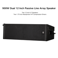 Double enceinte passive de 12 pouces enceinte bidirectionnelle extérieure professionnelle étanche enceinte de ligne de haut-parleurs