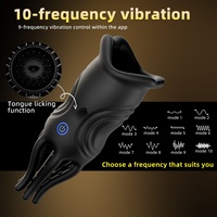 Appareil de massage pour l'entraînement de la sensibilité masculine, 10 fréquences de vibrations, 9 modes, contrôle par application, étanche au quotidien, recharge USB