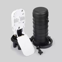 Boîtier de raccordement vertical 24, 48 ou 96 fibres optiques, type baril, avec panneau de distribution et fermeture en dôme TX-C-4002H