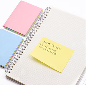 저렴한 메모장 세트 사무실 공급 업체 포스트 노트 100 시트 3*5 인치 메모 학교 및 사무실 용 사용자 정의 스티커 메모 패드 - Product Image 6