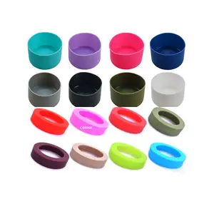 Factory Spot Wholesale Custom 7.5cm/9cm Silicone Cup Cover Anti-wear Thermos Cup Silicone Bottom Cover