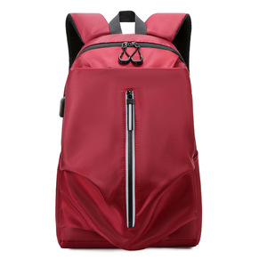 Autumn/Winter Korean Style <b>Men's</b> <b>Backpack</b> New Polyester Casual Travel Bag with Simple Design for Students and Campus Life - Product Image 4