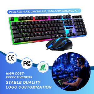 Gaming <strong>Keyboard</strong> and Mouse Combo <strong>LED</strong> RGB USB Wired Full Size Waterproof USB Wired Optical <strong>Keyboard</strong> and Mouse Combo - Product Image 1