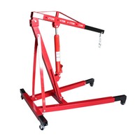 Outils de levage de palan à moteur mobile levage lourd 2T pliant hydraulique pliable essence grue d'atelier fixe