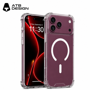 เคสโทรศัพท์ใสแบบกำหนดเอง ATB สำหรับ <span class=keywords><strong>iPhone</strong></span> 18 17 16 15 <span class=keywords><strong>14</strong></span> <span class=keywords><strong>Pro</strong></span> <span class=keywords><strong>Max</strong></span> ป้องกันเหลือง กันกระแทก ฝาหลังแม่เหล็ก - Product Image 1