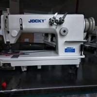 Machine à coudre à grande vitesse JOCKY JK390-2N à 2 aiguilles, point de chaînette, double aiguille