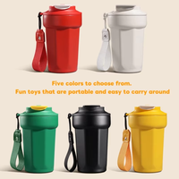 Mug isotherme en acier inoxydable 316 de 480 ml, tasse à café portable à isolation sous vide avec couvercle à verrouillage par corde, gravure laser personnalisée
