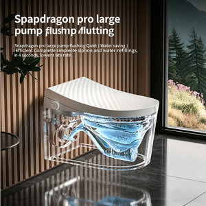 Inodoro Inteligente Suspendido en Pared con Aprobación MWD, Tapa de Apertura y Cierre Automático, Asiento Ergonómico con Calefacción, WC Inteligente con Tanque Oculto, Bidé OEM - Product Image 5