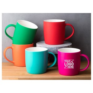 Logo personnalisé technologie de glaçage par pulvérisation, tasse à café en céramique de 12oz, cadeau d'affaires, tasse en céramique de 360ml, impression de glaçage par pulvérisation - Product Image 1
