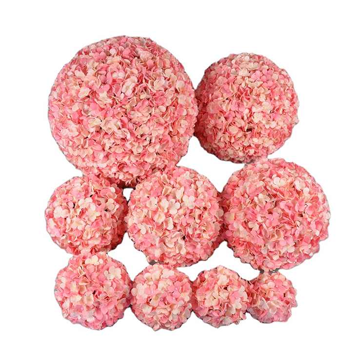 Artificial Hydrangea Silk Flowers Ball Centerpieces Fake Hydrangea