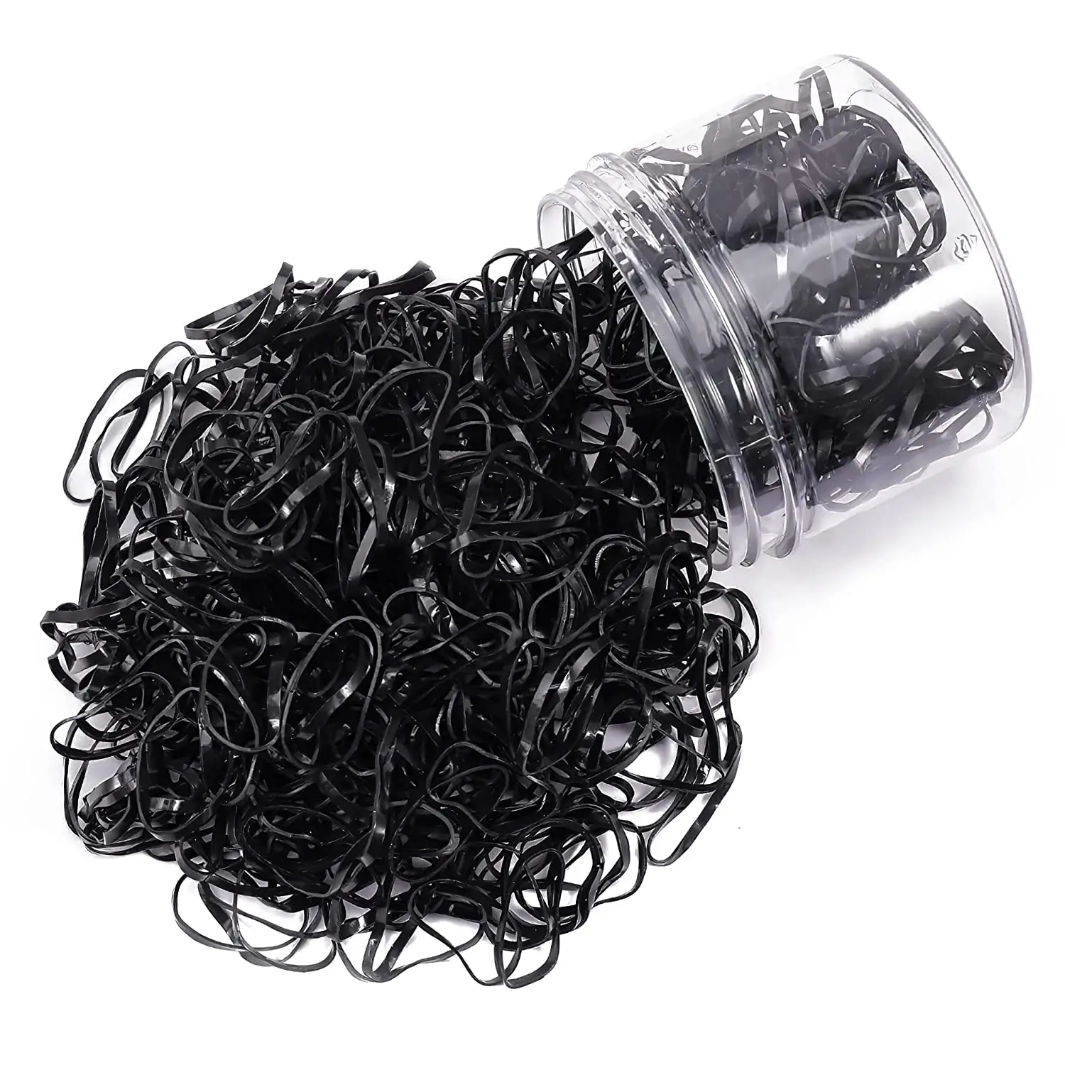 2000 Pack Mini Elastic Rubber Hair Bands With Box Soft Hair Ties for Children Hair Braiding Wedding Hairstyle