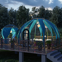 Maison complète préfabriquée Igloo d'hôtel Maison à bulles dôme en polycarbonate géodésique d'extérieur en matériau PC durable