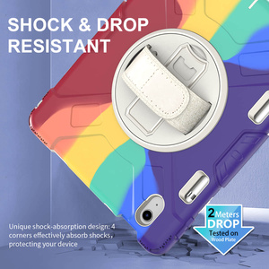 <span class=keywords><strong>Silicone</strong></span> chống sốc chân đế dây đeo tay cầu vồng <span class=keywords><strong>Tablet</strong></span> trường hợp đối với iPad 10th thế hệ 2022 10.9 trường hợp gồ ghề Trường hợp với khe cắm bút - Product Image 3