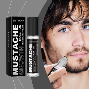 EAST MOON Produit de soin pour hommes Extrait de plante Nourrir Épaissir la <span class=keywords><strong>barbe</strong></span> Croissance rapide Moustache Huile Sérum Roll-on - Product Image 6