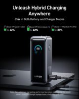 Anker Prime Power Bank, batterie 9,600mAh avec sortie 65W, prise AC intégrée, prend en charge PD 3.0 et PPS (renouvelée)