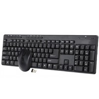 Kombo Keyboard dan Mouse Nirkabel 2.4G untuk Penggunaan Kantor Bisnis dan Rumah Tangga Baterai yang Dapat Diganti untuk Daya Tahan Baterai Nirkabel yang Lama
