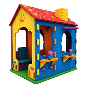 Set di Costruzioni 3D Fai-da-Te in Schiuma EVA Castello delle Principesse, Grande Casa Gioco Educativa STEM per Bambine, Certificato CPC - Product Image 1