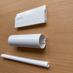 Thiết kế hiện đại nhựa đường sắt phía dưới cho con lăn Shades ngày và đêm rèm cửa sổ Rèm phụ kiện với ống tròn - Product Image 3