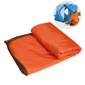 Manta de Forro Polar Coral Rectangular Color Café, Saco de Dormir Portátil para Acampar al Aire Libre, Tamaño Adulto, Diseño Resistente al Viento - Product Image 2