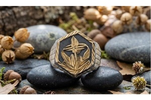 DIVYORO Gold Plated Fashion Jewelry <b>Men</b> <b>Ring</b> Copper and Brass Classic Statement Finger <b>Ring</b> Premium Design for Casual and Formal - Product Image 2