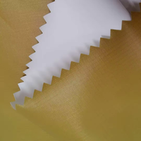100% nylon imperméable 30D ripstop tissu presse poli enduit PU pour veste extérieure vers le bas manteau hamac