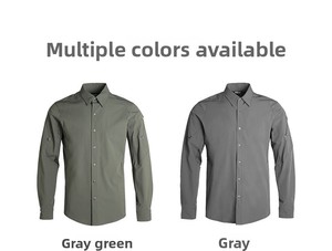 Camicia Tattica Casual da Uomo, Asciugatura Rapida, Manica Lunga, per Escursionismo Estivo, Traspirante ed Elastica - Product Image 5