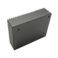 Boîtier électronique rectangulaire en alliage d'aluminium argenté avec dissipateur thermique intégré pour assemblage de module de carte mère industrielle