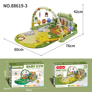 Trotteur bébé convertible en tapis d'activités multifonctionnel avec piano et pédales, jouet éducatif 2-en-<span class=keywords><strong>1</strong></span> pour enfants - Product Image 4