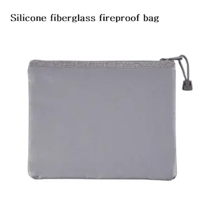 High Temperature Resistant Fiberglass Waterproof Fireproof Document Bag Valuables Fireproof Security Bag