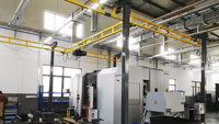Grue suspendue KBK homologuée CE ISO, portée de travail multidirectionnelle, capacité de levage 125 kg à 3000 kg pour atelier