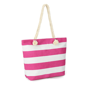Bolsa de Gimnasio Extra Grande de Lona de Algodón con Asa Larga y Correa para el Hombro DB-0128 Hecha en China para Yoga, Uso Diario, Playa, Venta al por Mayor - Product Image 4