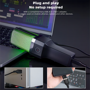 Demao X1R USB Streaming Podcast Micrófono Estudio Cardioide Condensador <span class=keywords><strong>Mic</strong></span> Kit con Soporte de Brazo <span class=keywords><strong>PC</strong></span> Grabación YouTube Karaoke Gaming - Product Image 3
