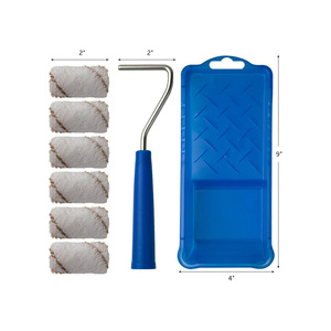 Juego <span class=keywords><strong>de</strong></span> 8 Mini Rodillos <span class=keywords><strong>de</strong></span> Pintura <span class=keywords><strong>de</strong></span> Microfibra y Espuma <span class=keywords><strong>de</strong></span> 2 Pulgadas <span class=keywords><strong>de</strong></span> Alta Calidad, <span class=keywords><strong>para</strong></span> Bricolaje, Industrial, OEM - Product Image 1